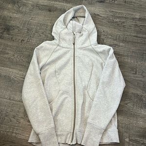 Lululemon grey zip up hoodie